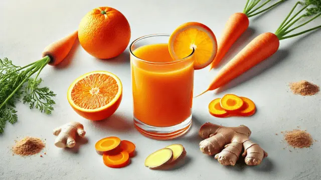 Suco de Cenoura e Gengibre